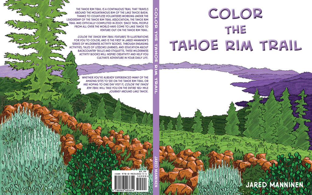 Cover image of Color the Tahoe Rim Trail coloring book