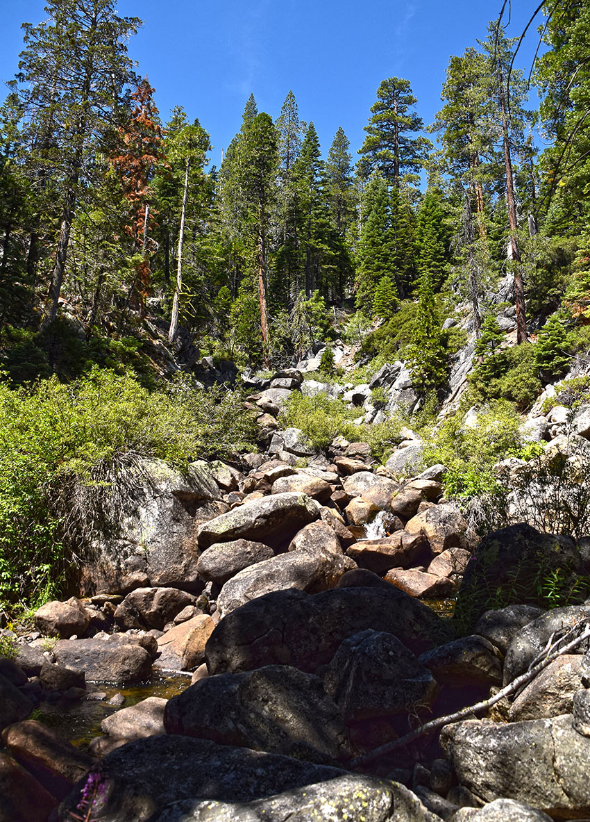 Hiking Meeks Creek Falls (via SR 89 at Meeks Creek in West Tahoe ...