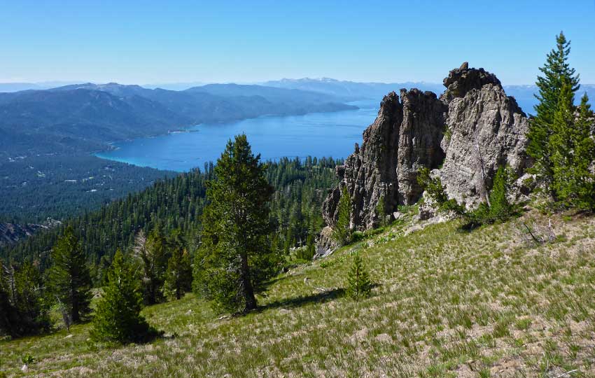 Crystal Bay viewed from the Tahoe Rim Trail