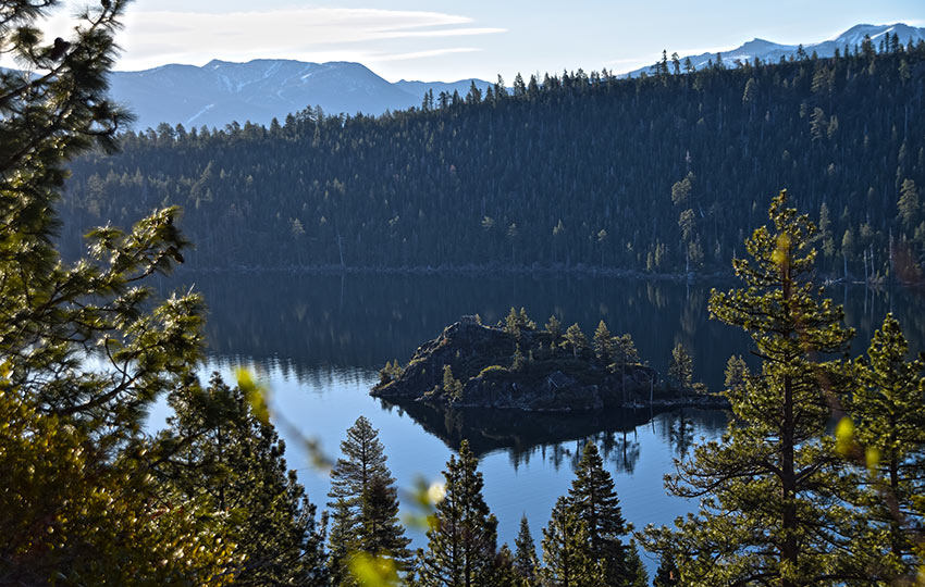 Hiking Emerald Point affords you views of Emerald Bay and Fannette Island