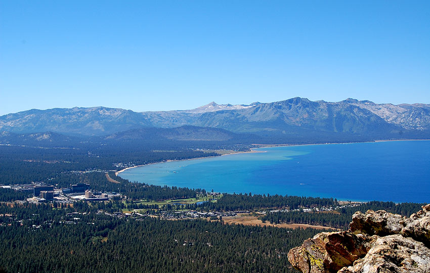 View of South Tahoe from Castle Rock