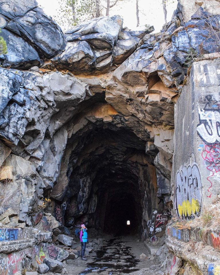 Hiking the Historic Donner Pass Train Tunnels in Truckee, CA - Tahoe ...